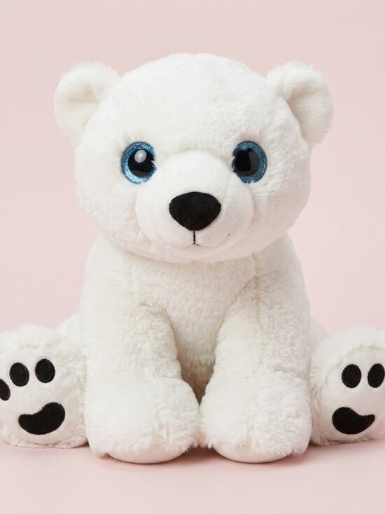 Other - NWT Polar Bear Stuffed Animal with Blue Glitter Eyes